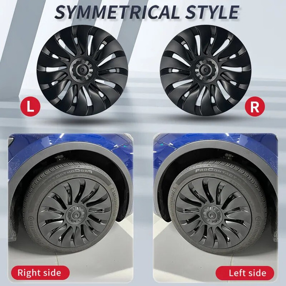 4PCS HubCap Performance Wheel Caps Automobile Replacemen Hub cap Full Rim Cover Accessories For Tesla Model Y 19 Inch 2018-2023