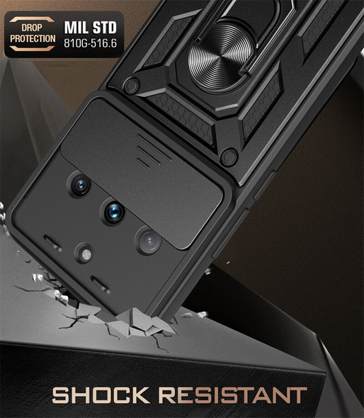 For Realme 11 Pro 5G Case Slide Camera Lens Protect Phone Case For Realme 11 11Pro 5G Car Magnetic Ring Holder Armor Back Cover