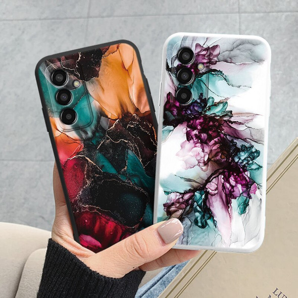 For Samsung Galaxy M13 4G Cover Fashion Marble Painted Silicone Soft Case Shockproof Art Capa For Samsung M 13 Bumper Shockproof