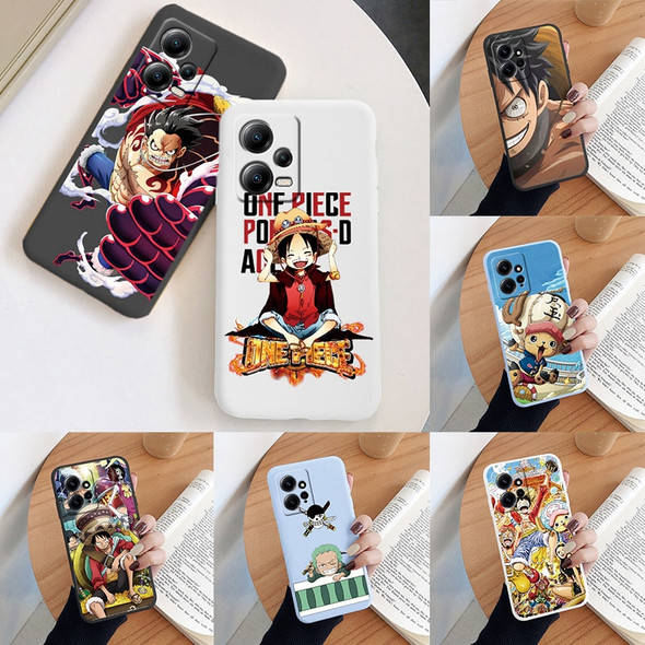 Anime One Piece Portgas Ace Phone Case For Poco X5 X 5 Pro 5G Sanji Figure Cover Cartoon Funda For Xiaomi PocoX5 Men Women Gift