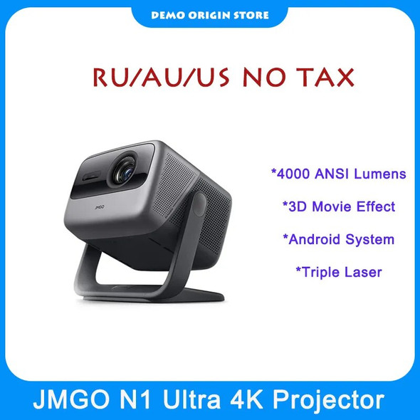 JMGO N1 Ultra Triple Laser 4K Projector 3D Android 11 System 4000Ansi Lumens Beamer Long Throw Proyector For Home Theater