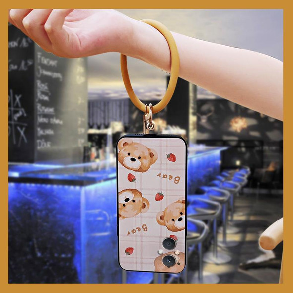 Cartoon ring Phone Case For OnePlus/1+Nord N20 5G Anti-knock solid color bracelet funny cute youth