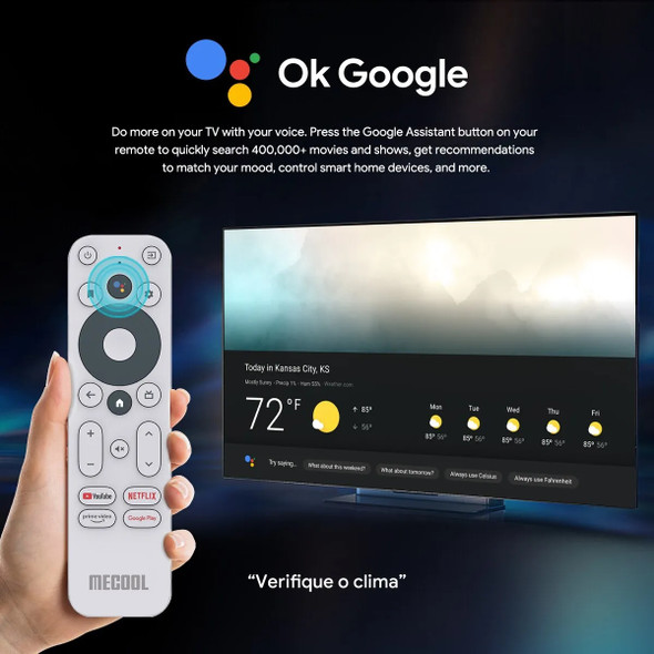 Mecool KD5 Android 11 TV Stick HDR10 Smart TV Box 1GB 8GB WiFi 2.4G 5G Mini Streaming Media Player