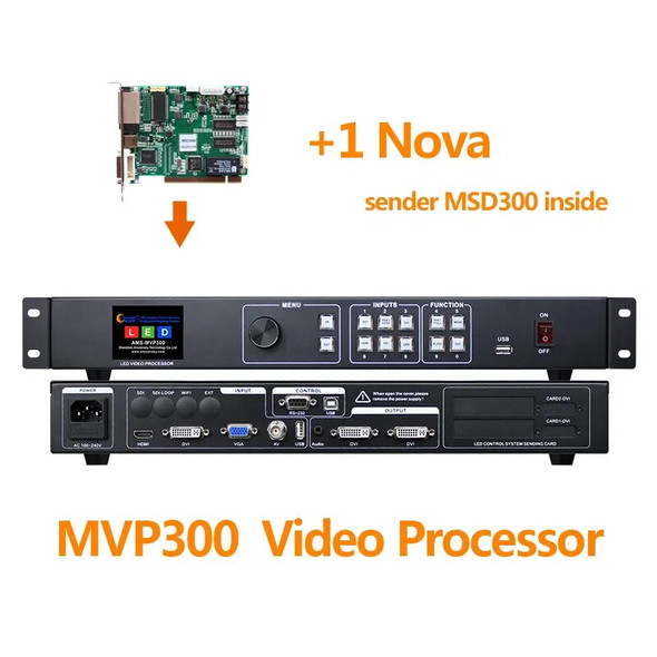 Full Color USB Video Processor Led Display MVP300 Like Kystar KS600 Led Video Scaler Support TS802d Linsn MSD300 Novastar