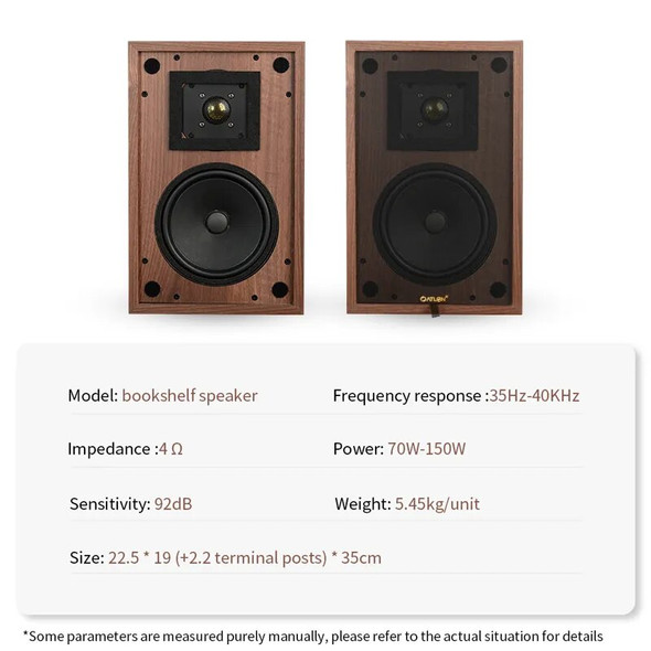 YYAUDIO 6.5 Inch Fashion Bookshelf Speaker Hifi High Fidelity Home Theater Speaker Sound Box Desktop Speakers