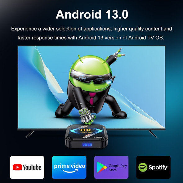 DQ08 RK3528 Smart TV Box Android 13 Quad Core