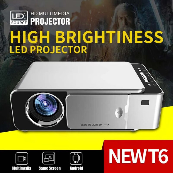 Projector Home Android Mini Portable Wireless Phone Connection LED HD Movie Game Projector 1280*720 with Speaker