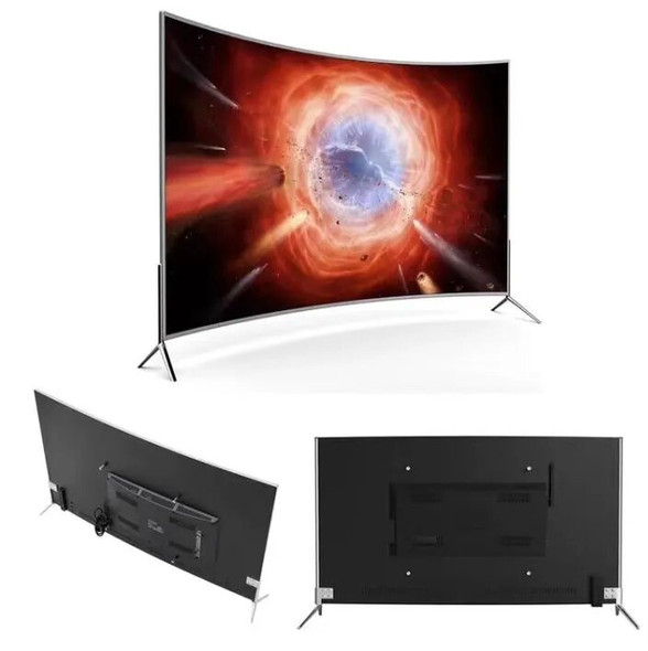 55 65 75 inch curved lcd monitor wifi ipTV Android 7.1 RAM 1.5G ROM 8G DVB-t2 led television TV
