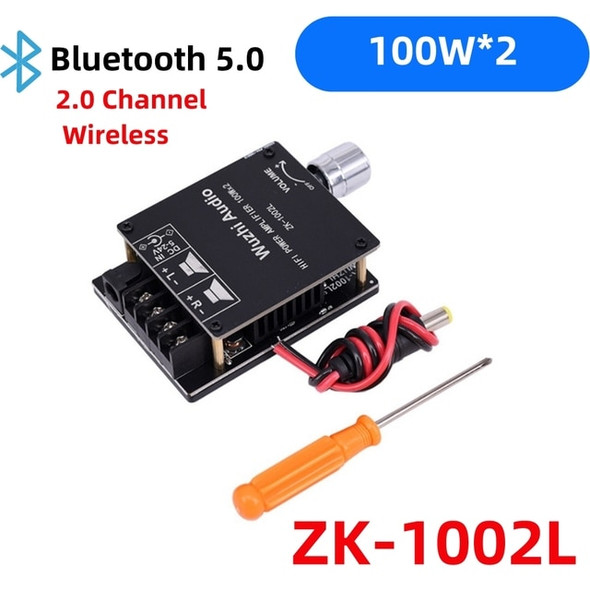 ZK-MT21 Subwoofer Digital Power Amplifier Board 2.1 Channel Stereo Amp Module 50WX2+100W Bluetooth 5.0 Bass Amp