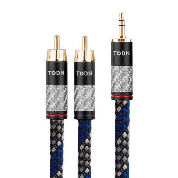 Canare 3.5mm jack to 2RCA OFC audio cable aux to rca HIFI stereo for amplifier, mobile phone, computer, desktop audio