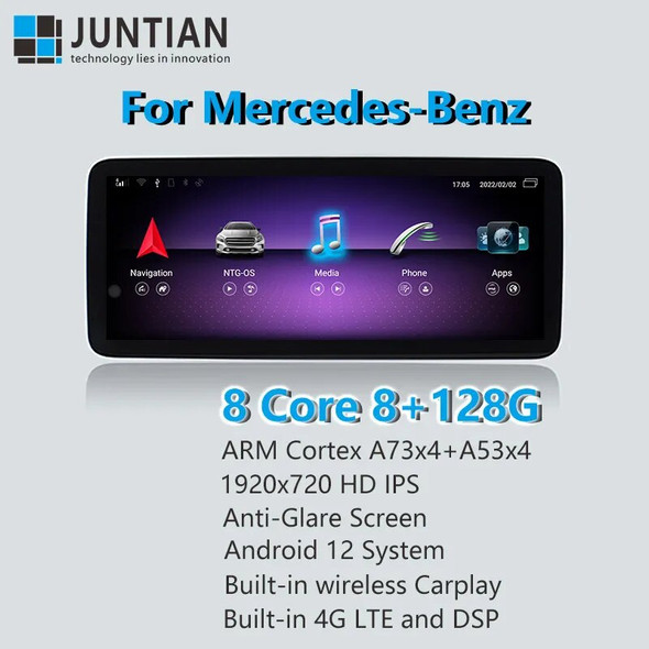 For Mercedes Benz 2009-2015 Claas E Coupe W207 C207 HD Android 12 8 Core 128G 4G LTE Car Radio GPS Navigation Multimedia Player
