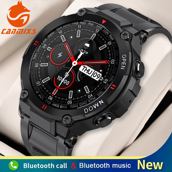 CanMixs K22 watch Bluetooth Call Smart Watch Men Outdoor Sports Fitness Tracker Heart Rate Music Play Smartwatch For Android IOS CanMixs K22 watch Bluetooth Call Smart Watch Men Outdoor Sports Fitness Tracker Heart Rate Music Play Smartwatch For Android IOS