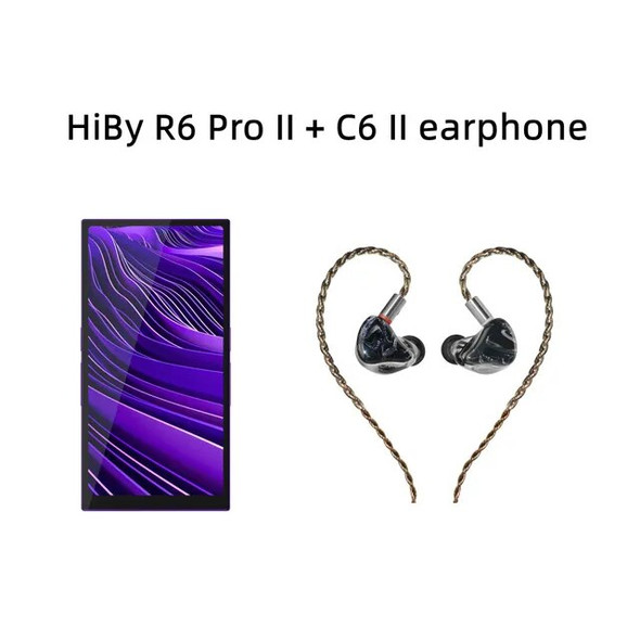 HiBy R6 Pro II / R6 Pro GEN 2 Android Music Player WIFI Bluetooth USB DAC Headphone AMP MQA 16x DSD1024 PCM1536KHz 1080P 5000mAh