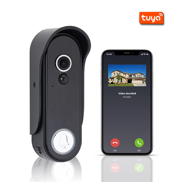 Wholesale Waterproof Security Anti Theft AC DC Power Tuya Smart Small Long Range Wireless Wifi Intercom Video Doorbell