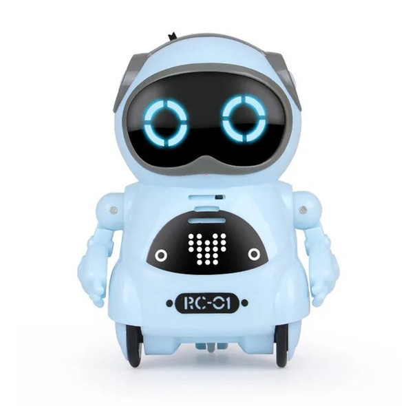 Pocket RC Robot Talking Interactive Dialogue Voice Recognitions Record Singing Dancing Mini Remote Control RC Robot Toys for Kid