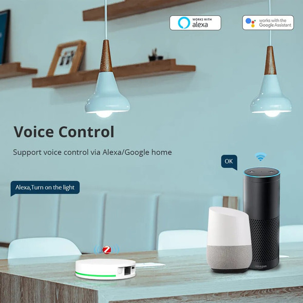 Zemismart Tuya Zigbee Gateway Zigbee 3.0 Hub with Network Cable Socket Wired Connection Smart Life Control