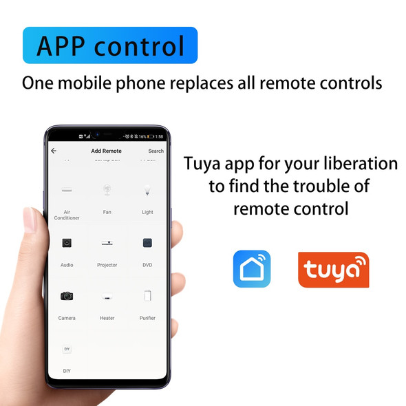 Tuya WiFi IR Remote Control Tuya Smart Home Remote Controller for TV DVD Air Conditioner AUD Works with Alexa Google Home Tuya WiFi IR Remote Control Tuya Smart Home Remote Controller for TV DVD Air Conditioner AUD Works with Alexa Google Home