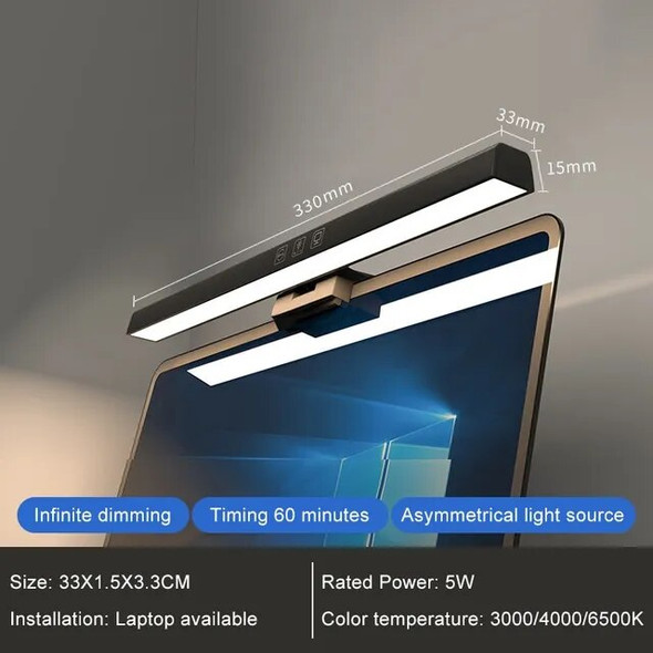 Computer Screen Clip Light Asymmetric Light Dormitory Eye Protection Desktop Computer Laptop Monitor Screen Hanging Light