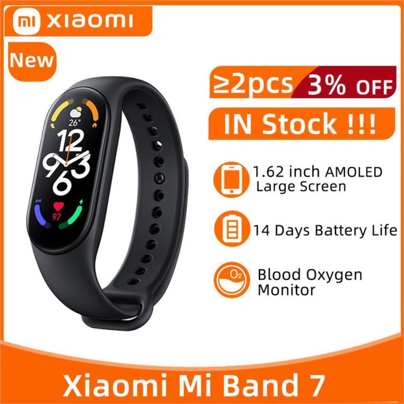 Xiaomi Mi Band 7 Smart Bracelet 6 Color 1.62'' AMOLED Screen Miband 7 Blood Oxygen Monitoring Bluetooth Mi Smart Band 7