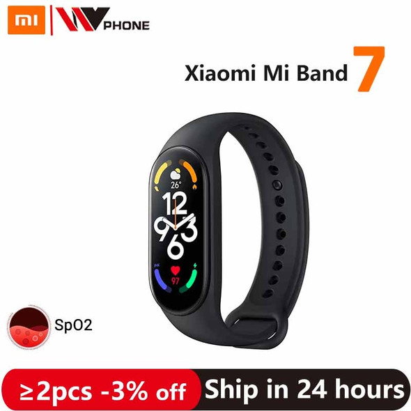 Xiaomi Mi Band 7 Smart Bracelet 6 Color AMOLED 1.62" Screen 24h Blood Oxygen Fitness Traker 5AM Waterproof