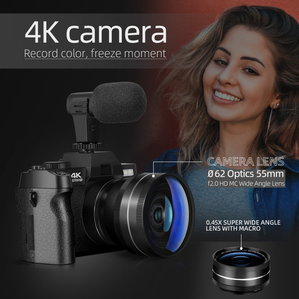 G-Anica ,Digital Camera for Photography and Video, 4K 48MP Vlogging Camera for with 180° Flip Screen,16X Digital Zoom G-Anica ,Digital Camera for Photography and Video, 4K 48MP Vlogging Camera for with 180° Flip Screen,16X Digital Zoom