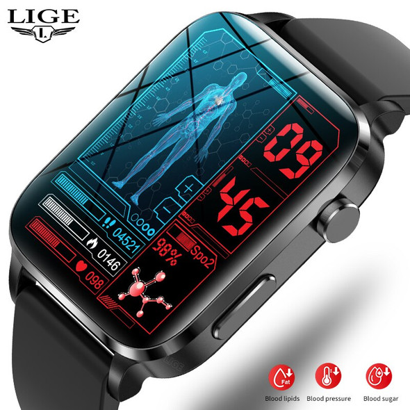 2023 LIGE Smart Watch Men Laser Treatment Of Hypertension Hyperglycemia Heart Rate Healthy Monitor Smartwatch Man Watches Sports