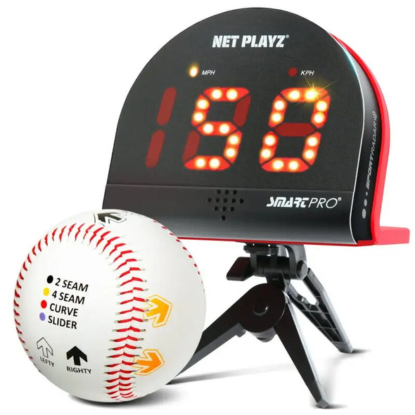 Baseball Pitch Trainer Speed Radar + Finger Placement Markers Baseball Kit, Gifts for Baseball Players, Pitchers of All Ages & S