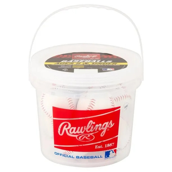 OLB3 Official League 8u Recreational Baseball Bucket, 8 Count