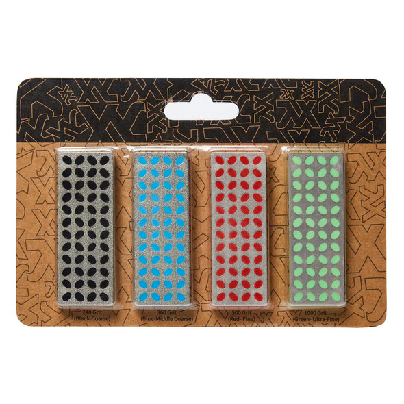 XCMAN Ski Snowboard Edge Polishing Tuning Tools Diamond Files Whetstone Plate Mini Diamond Stone (Coarse/M-Coarse/Fine/Extra Fin