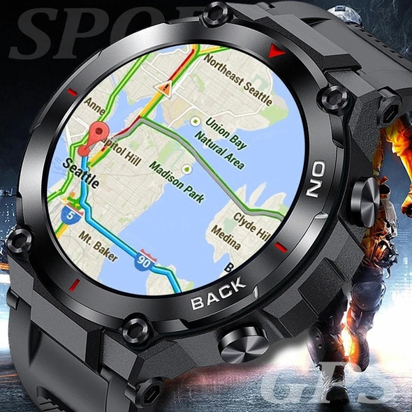 2023 GPS Track Smart Watch Men Military Waterproof Long Battery Life Tactical SmartWatch Blood Oxygen For Samsung IPhone Huawei