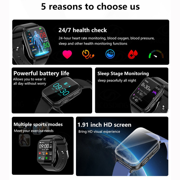 2023 New Blood Glucose Monitor Health Smart Watch Men ECG+PPG Blood Pressure Measurement IP68 Waterproof Sport smartwatch Ladies