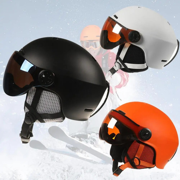 Men Women Winter Snow Sports Ski Cycling Integrally-Molded Snowboard Helmet Outdoor Skiing Equipment Head Protection Tool