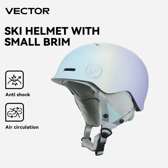 VECTOR Ski Helmet Safety Integrally-Molded Snowboard Helmet Motorcycle RemovableSkiing Snow Husband Men Women Child Kids