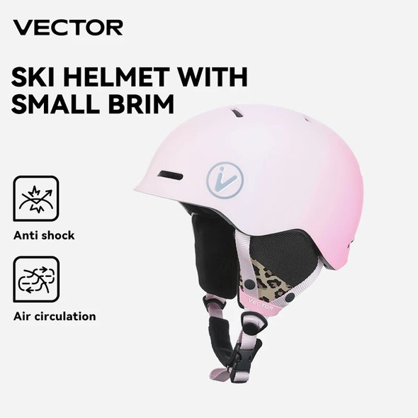 VECTOR Ski Helmet Safety Integrally-Molded Snowboard Helmet Motorcycle RemovableSkiing Snow Husband Men Women Child Kids