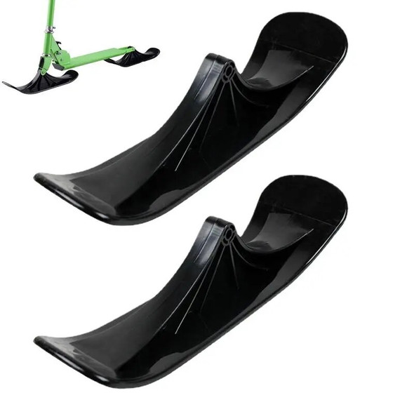 Ski Board Sleigh Outdoor Snow Scooter Sled Ski Attachment Easy To Use Outdoor Sports Winter Scooter Sled Parts