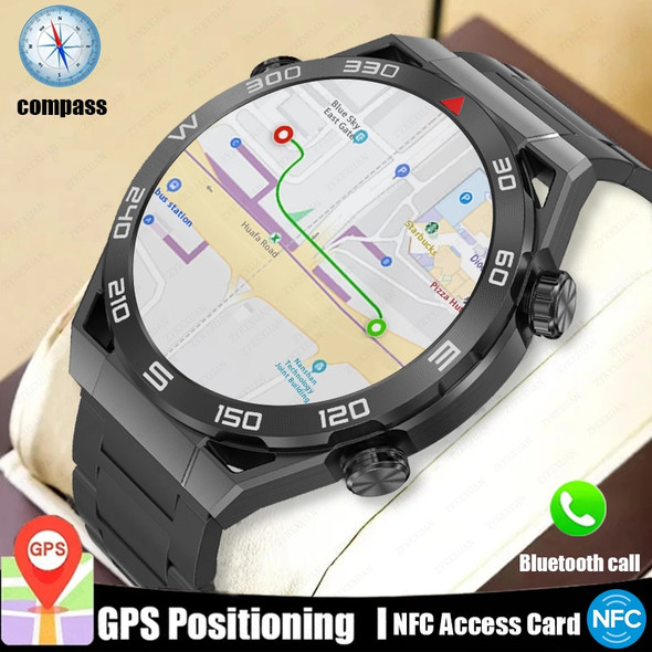 For Huawei New Smartwatch NFC ECG+PPG Bluetooth Call GPS Tracker Motion Bracelet Fitness Watches Compass Smart Watch Men 2023