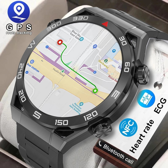 For Huawei Xiaomi NFC Smart Watch Men GPS Tracker AMOLED 454*454 HD Screen Heart Rate ECG+PPG Bluetooth Call SmartWatch 2023 New For Huawei Xiaomi NFC Smart Watch Men GPS Tracker AMOLED 454*454 HD Screen Heart Rate ECG+PPG Bluetooth Call SmartWatch 2023 New