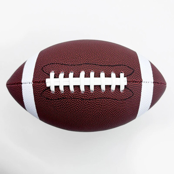 3/6/9 Size Leather Rubber Rugby Ball Adult Youth Children's Training Game Ball Line Non-Slip Texture Group Athletics