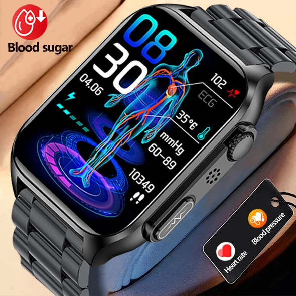 2023 ECG+PPG Smart Watch Men Laser Treatment Of Hypertension Hyperglycemia Hyperlipidemia Heart Rate Healthy Sport Smartwatch