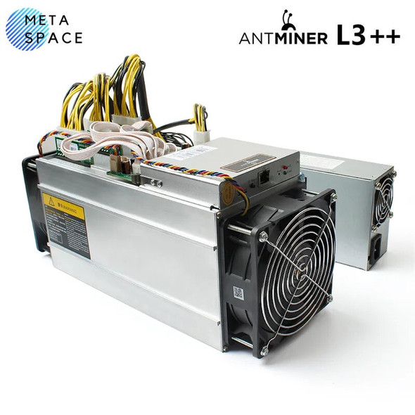 ANTMINER L3++( With power supply )Scrypt Litecoin Miner 580MH/s LTC Come with Doge Coin Mining ASIC Miners Than ANTMINER L3 L3+