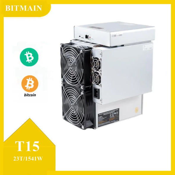 Refurbish Antminer T15 23T 1540W Bitcoin Machine with PSU Asic Miner Mining T15 Antminer Crypto Cryptocurrency Bitmain