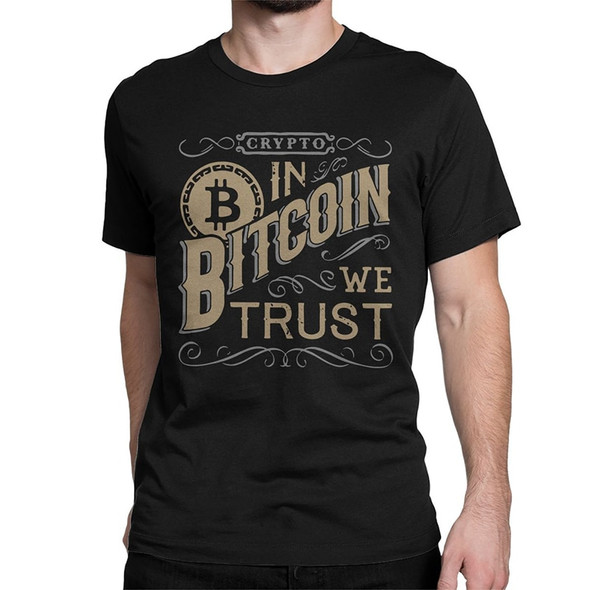 In Bitcoin We Trust Cryptocurrency T-Shirts For Men