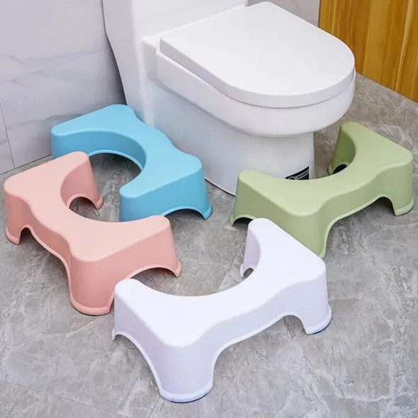 Thicken Step Stool Non-slip Toilet Seat Stool Ottoman Portable stool Home Adult Constipation Poop Step Stool Bathroom Supplies