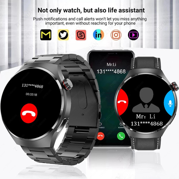 2023 New NFC Smart Watch Men Watch 4 Pro AMOLED HD Screen Heart Rate Bluetooth Call IP68 Waterproof SmartWatch For HUAWEI Xiaomi