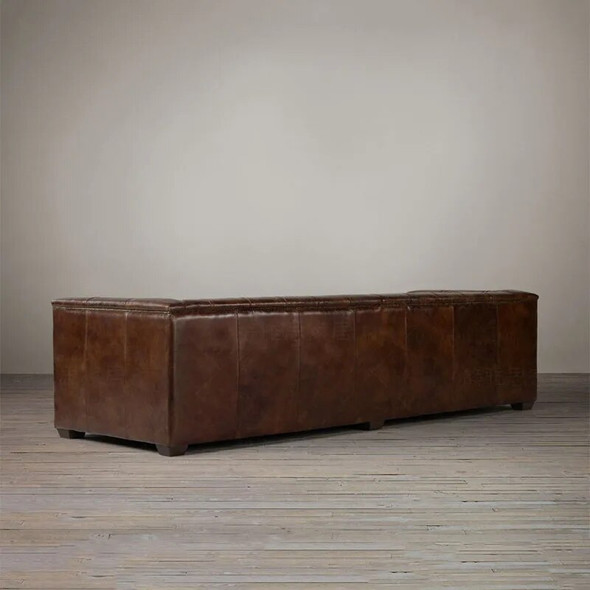 living room Sofa set диван мебель кровать muebles de sala chesterfield oil wax real genuine leather sofa cama puff asiento sala