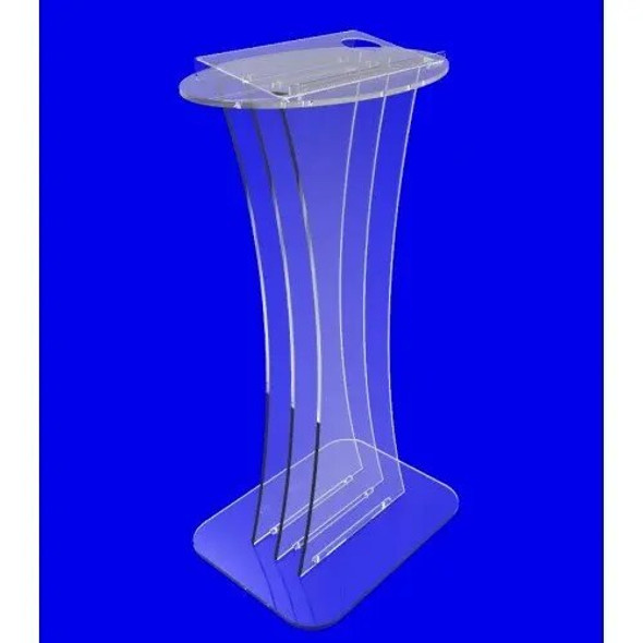 Clear Acrylic Lucite Podium Pulpit Lectern plexiglass