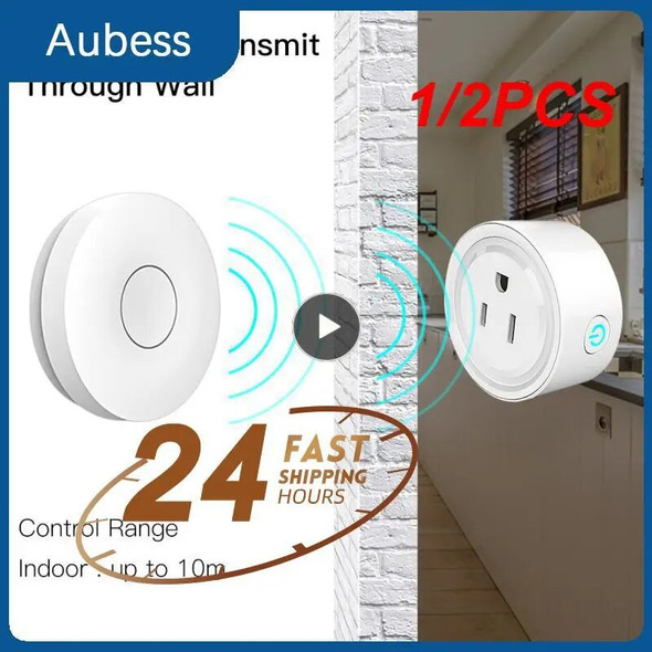 1/2PCS Smart Socket Plug Zigbee Version WiFi Wireless Remote Socket Adapter Power Timer Switch On And Off For Smart