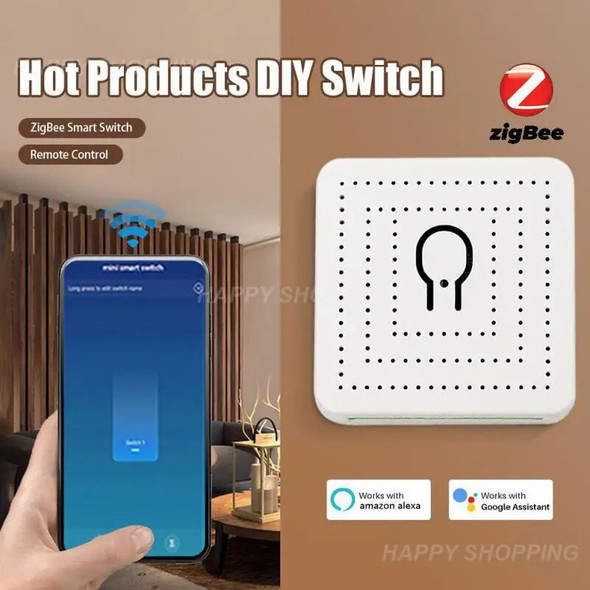 10A Zigbee Wifi Smart Switch 2-way Control Mini Wifi Relay Smart Home Appliance Automation Breaker Alexa Alice Home