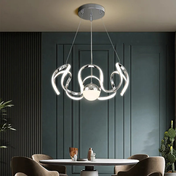 Nordic Luxury Dining Room Chandelier Simple Creative LED Ceiling ChandelierS with Remote Control Modern Hanging Lamp Nordic Luxury Dining Room Chandelier Simple Creative LED Ceiling ChandelierS with Remote Control Modern Hanging Lamp