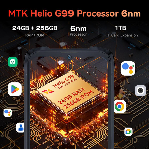Cubot KingKong 9, Helio G99, 120Hz 6.583-Inch Screen, Rugged Smartphone